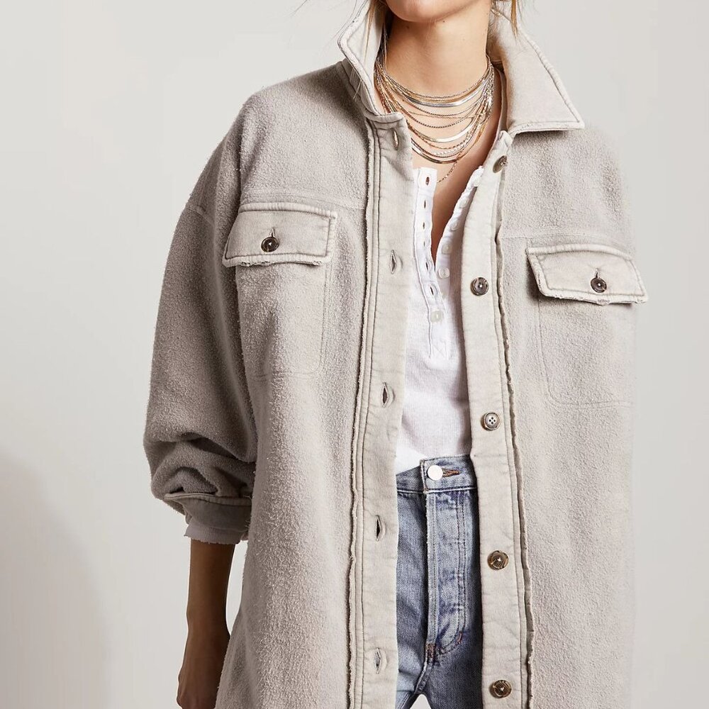 Free People Ruby Jacket - Gray - Size Medium - image 6